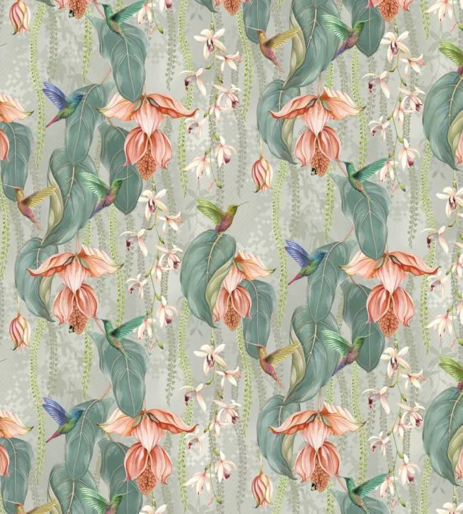 Trailing Orchid - Coral/Silver