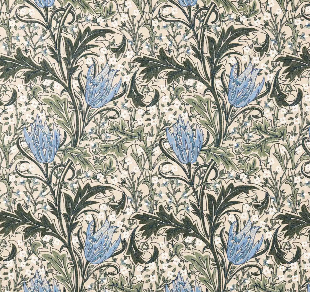 Lent Lily Embroidery - Forest/Cornflower Blue