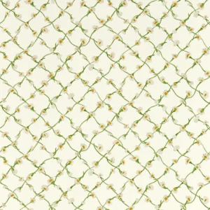 Daisy Trellis - Emerald/Pearl