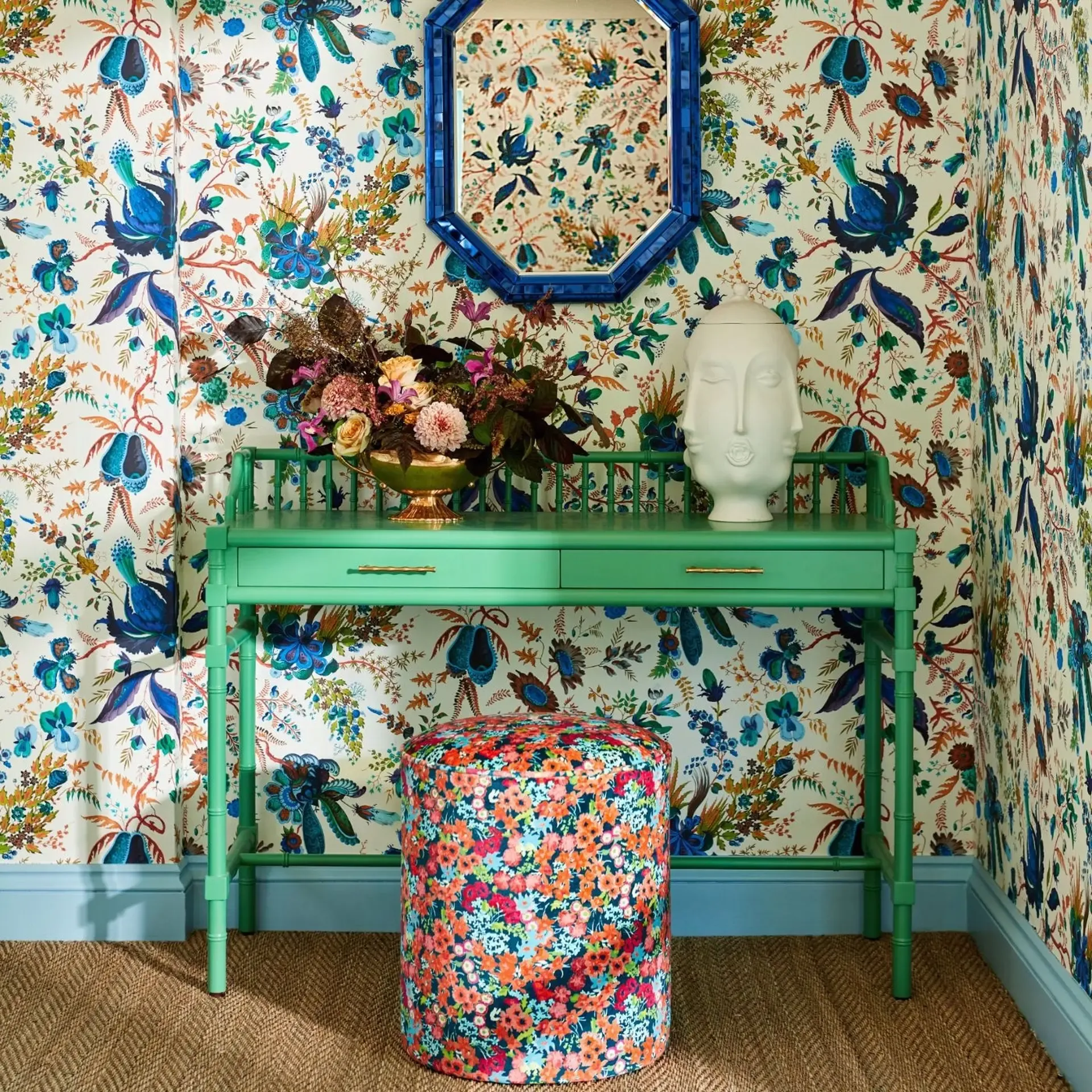 Wonderland Floral - Lapis/Emerald/Carnelian - Image 2