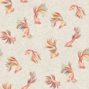 Aquaria - Linen/Mandarin