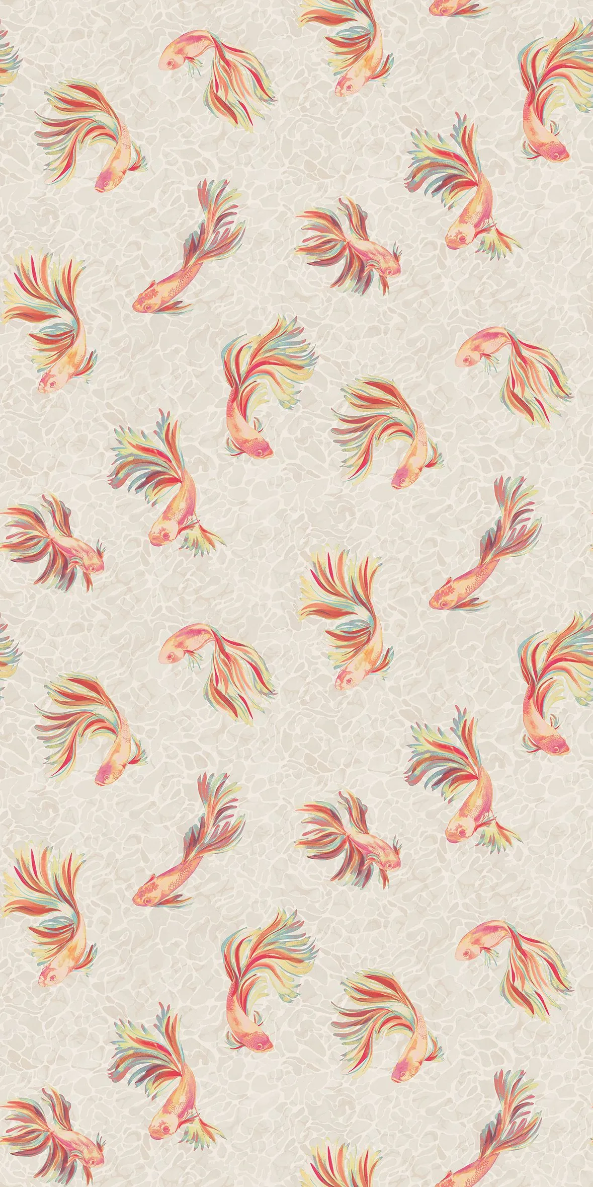 Aquaria - Linen/Mandarin